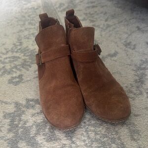 Franco Sarto Brown Ankle Boots